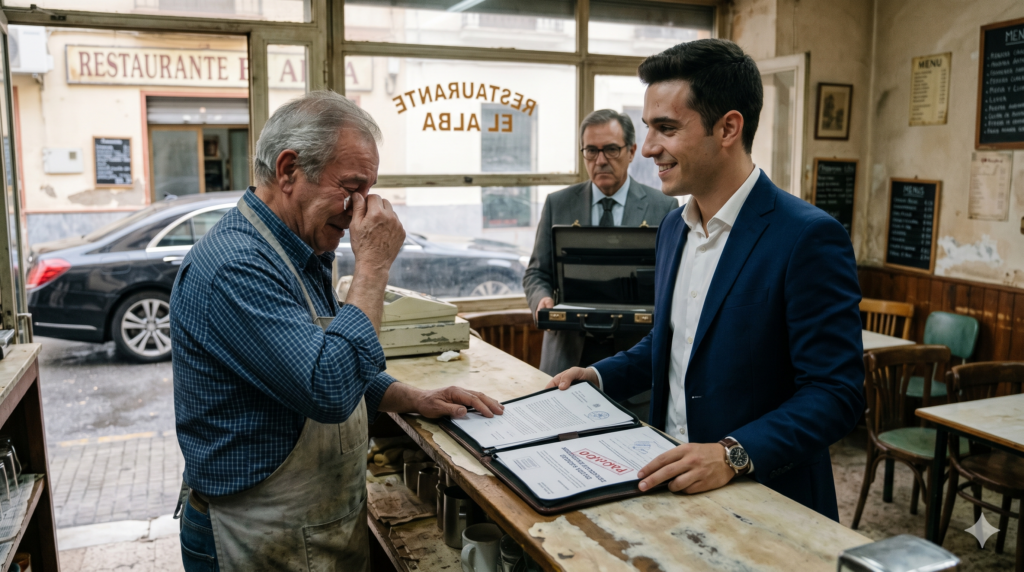 El Empresario Millonario Que Pagó Mi Deuda: El Increíble Rescate Del Niño Hambriento Que Salvé 2 Si vienes de Facebook y te quedaste con el corazón en un puño al leer cómo estaba a punto de perder el trabajo de toda mi vida, te doy la bienvenida. Sé que te quedaste con la intriga en ese preciso instante en el que las lágrimas nublaban mi vista, el aviso de embargo del banco estaba sobre mi mostrador, y un lujoso coche negro se detuvo frente a mi humilde y quebrado local. Acomódate bien y prepárate, porque lo que sucedió en los siguientes minutos es una historia que desafía toda lógica y que cambiará para siempre tu forma de ver la bondad. Aquí tienes el desenlace completo. Gemini Generated Image yhpsdfyhpsdfyhps